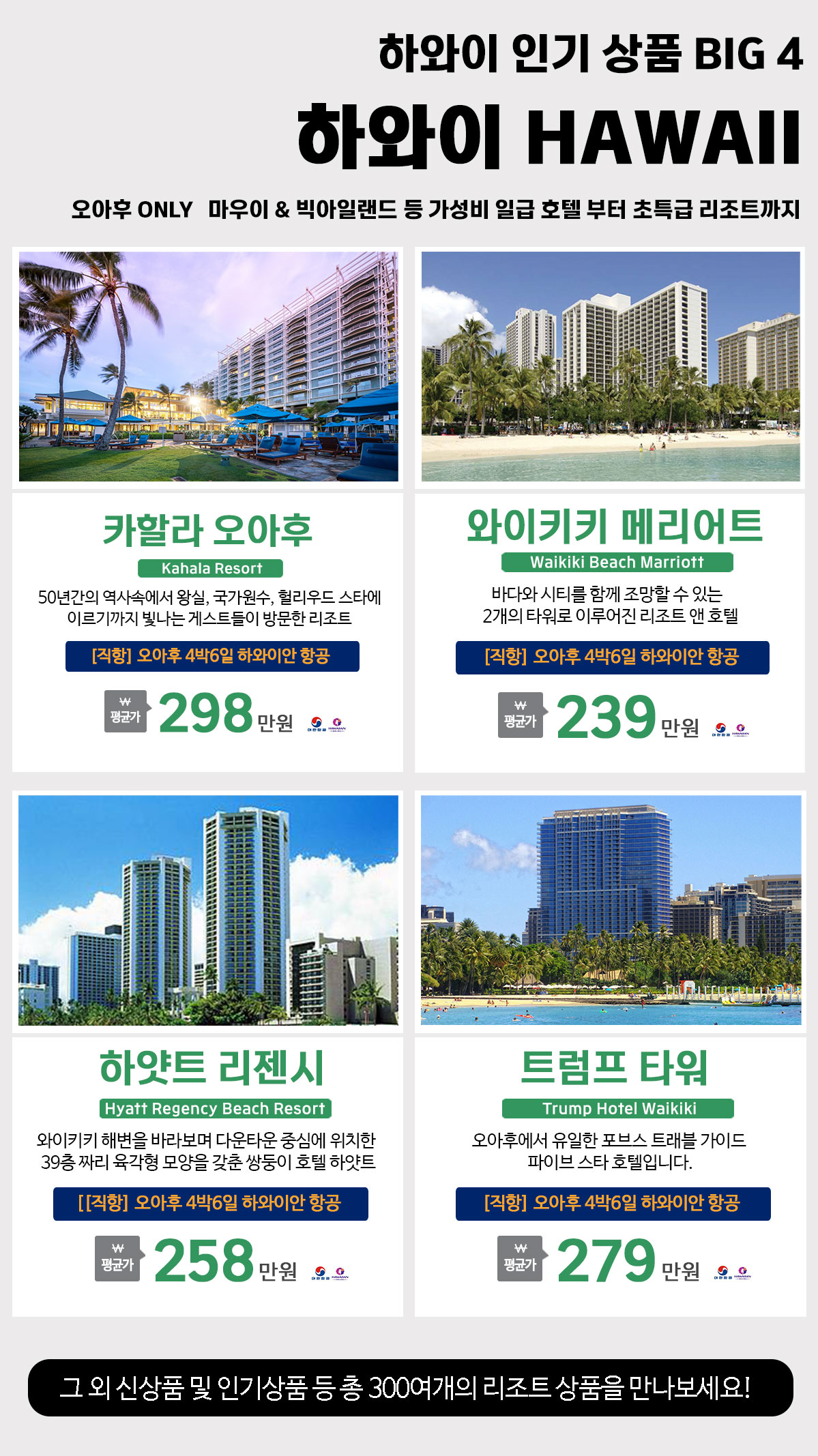 하와이 허니문 상품
